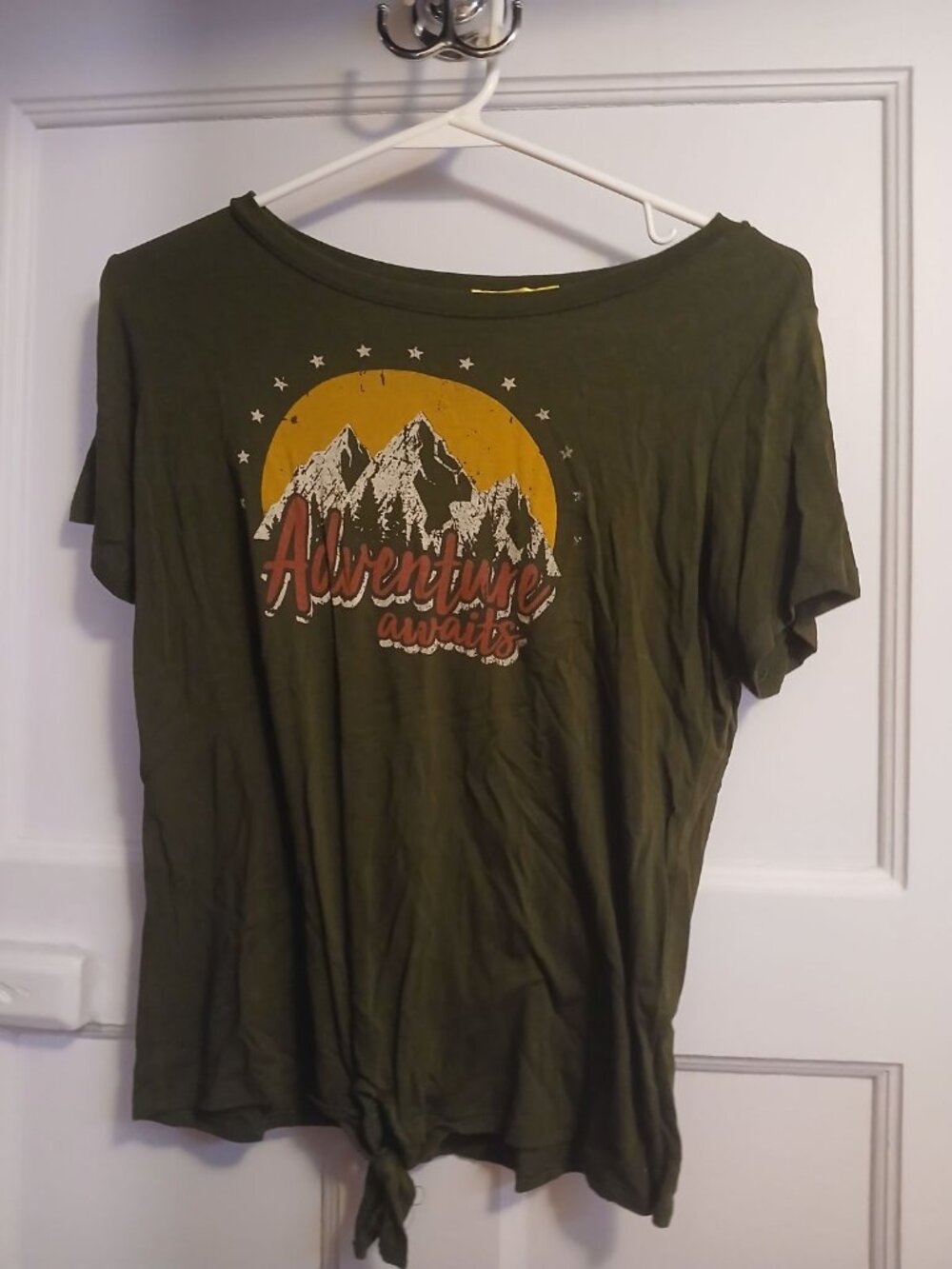Chit Chat Girls L Green Shirt